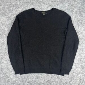 Charter Club Cashmere Sweater Black Luxury Petite Crewneck Womens PS